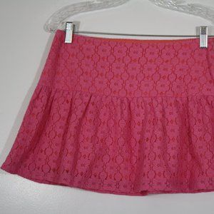 Lilly Pulitzer pink lace skirt